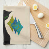 Serviette de cuisine moderne de la moitié du (Quart Plié)