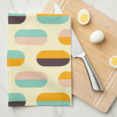 Serviette de cuisine moderne du milieu du siècle (Quart Plié)