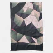 Serviette de cuisine moderne Polygons multicolores (Vertical)
