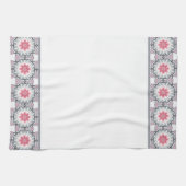 Serviette de cuisine moderne rose Grey (Horizontal)