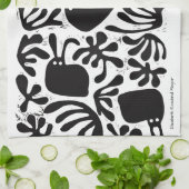 Serviette de cuisine moderniste de lapin (Plié)