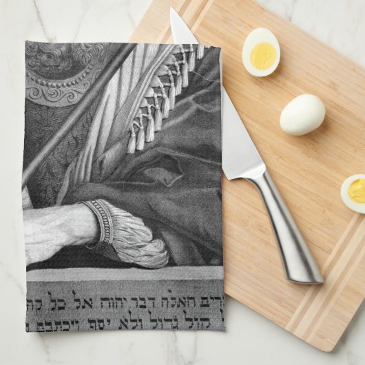 Serviette de cuisine "Moïse et les Dix Commandemen (Quart Plié)