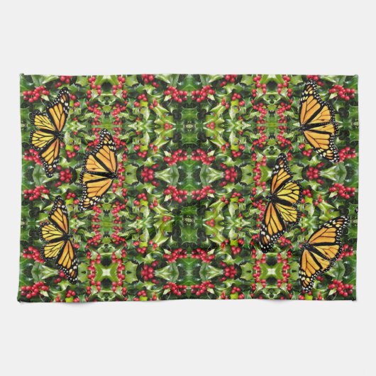 Serviette de cuisine - Monarques & Holly (Horizontal)