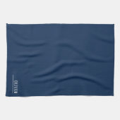 Serviette de cuisine monogramme personnalisée (Horizontal)