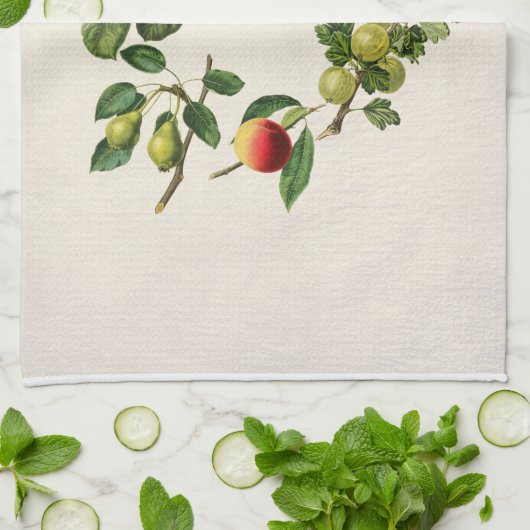 serviette de cuisine monogramme sur mesure design (Plié)