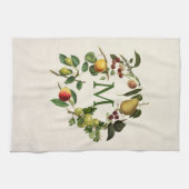 serviette de cuisine monogramme sur mesure design (Horizontal)