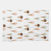 Serviette de cuisine motif à cône de crème glacée  (Horizontal)