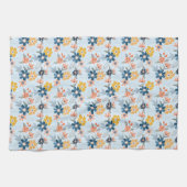 Serviette de cuisine Motif à fleurs inspirée Boho (Horizontal)
