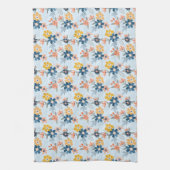 Serviette de cuisine Motif à fleurs inspirée Boho (Vertical)