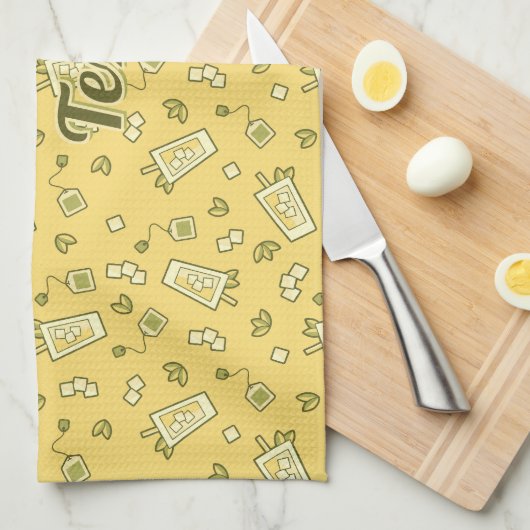 Serviette de cuisine Motif à thé glacé (Quart Plié)