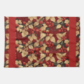 Serviette de cuisine Motif Berry et Leaf (Horizontal)