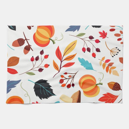Serviette de cuisine Motif d'automne (Horizontal)