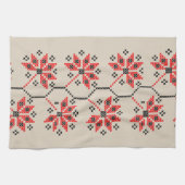 Serviette de cuisine Motif de broderie ukrainienne (Horizontal)