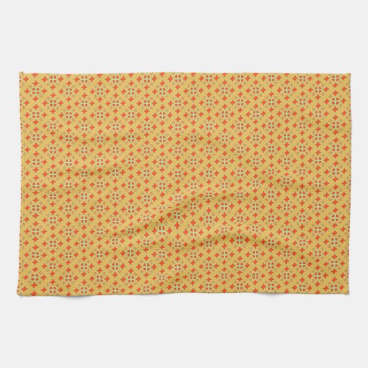 Serviette de cuisine motif Diamond Squashed Qutraf (Horizontal)