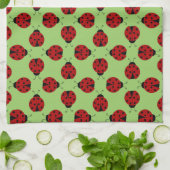 Serviette de cuisine Motif Ladybugs (Plié)