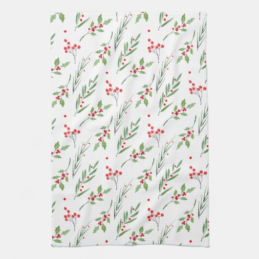 Serviette de cuisine Motif mixte de Noël (Vertical)