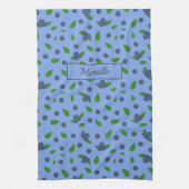 Serviette de cuisine motif Myrtilles (Vertical)