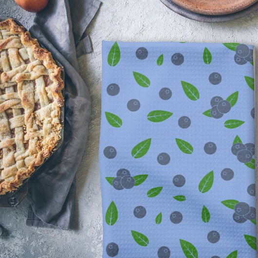 Serviette de cuisine motif Myrtilles