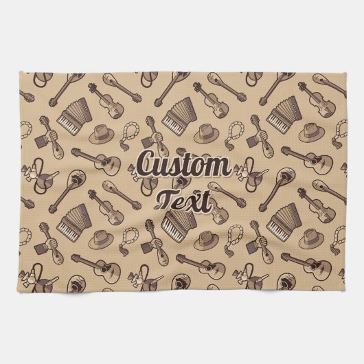 Serviette de cuisine Motif Rebetiko (Horizontal)