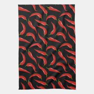 Serviette de cuisine Motif Red Chili Pepper
