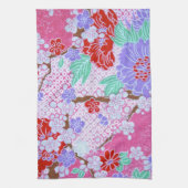 Serviette de cuisine Motif Sakura japonaise (Vertical)