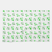 Serviette de cuisine Motif Shamrock verte (Horizontal)