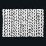 Serviette de cuisine Motif tribale rustique noire<br><div class="desc">Serviette de cuisine rustique avec motif rustique noir et blanc. Cette serviette unique sera un parfait accent pour toute cuisine.</div>