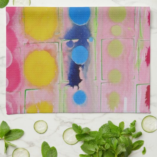 serviette de cuisine multi de couleur (Plié)