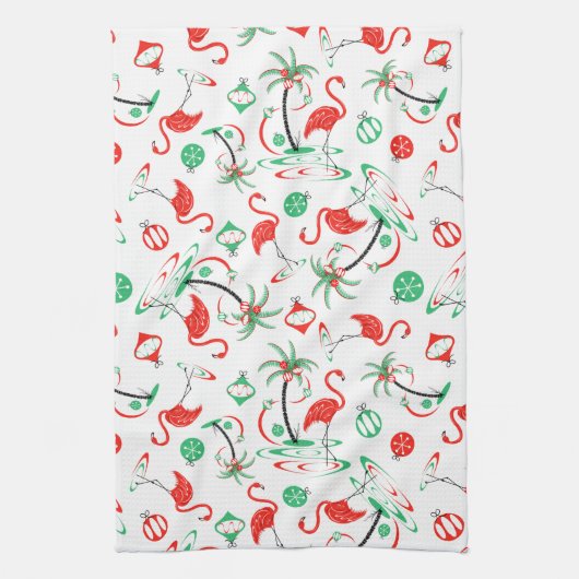 Serviette de cuisine multi de Flamant rose rouge (Vertical)