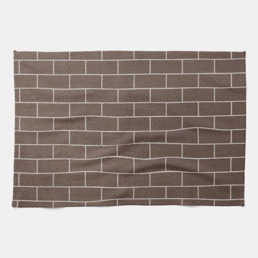 Serviette de cuisine murale en briques (Horizontal)