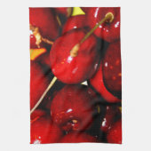 Serviette de cuisine mûre fraîche de cerises (Vertical)