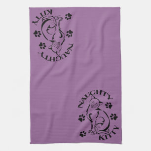 Serviette de cuisine Naughty Kitty