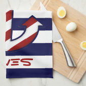 Serviette de cuisine nautique d'Ancre (Quart Plié)