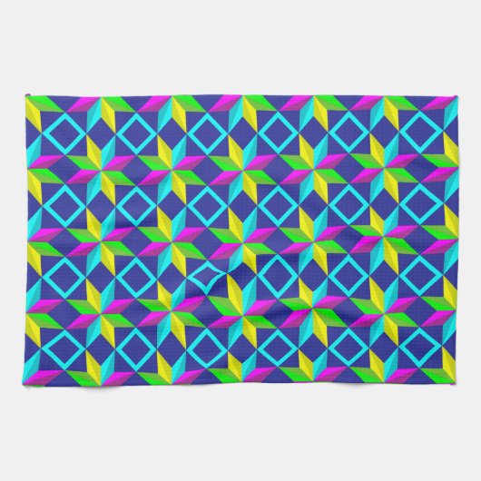 serviette de cuisine neon stars (Horizontal)