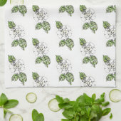 Serviette de cuisine - NGA Gardenias blancs (Plié)