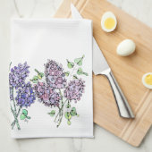 Serviette de cuisine - NGA Lilacs (Quart Plié)