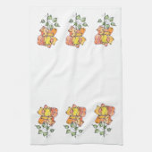 Serviette de cuisine - NGA Rose orange (Vertical)