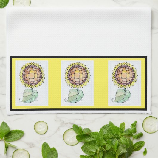 Serviette de cuisine - NGA Sunflower (Plié)