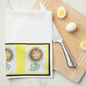 Serviette de cuisine - NGA Sunflower (Quart Plié)
