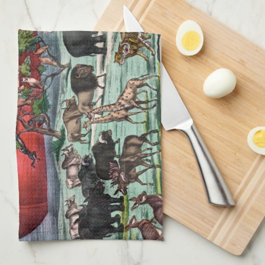 Serviette de cuisine "Noah's Ark" (Quart Plié)