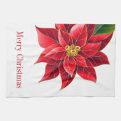 Serviette de cuisine - Noël Poinsettia (Horizontal)