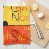 Serviette de cuisine Noir de conversation (Quart Plié)