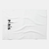 Serviette de cuisine - noir et blanc PARIS (Horizontal)