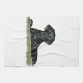 Serviette de cuisine noire de laboratoire (Horizontal)