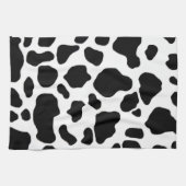 serviette de cuisine noire et blanche d'impression (Horizontal)