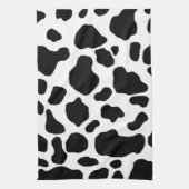 serviette de cuisine noire et blanche d'impression (Vertical)