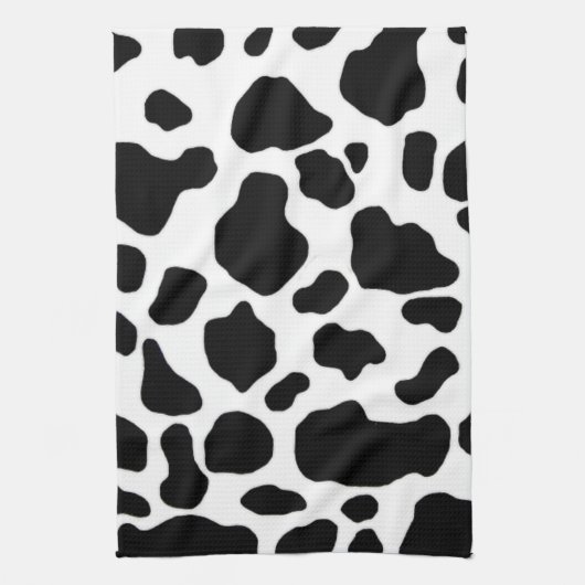 serviette de cuisine noire et blanche d'impression (Vertical)