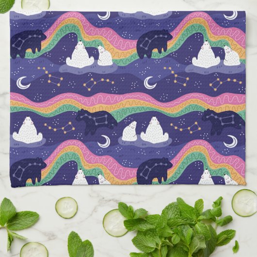 Serviette de cuisine Northern Lights (Plié)