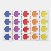Serviette de cuisine "Nosh & Fry 3D Dreidels" (Horizontal)