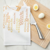 Serviette de cuisine nostalgique de porcelet (Quart Plié)